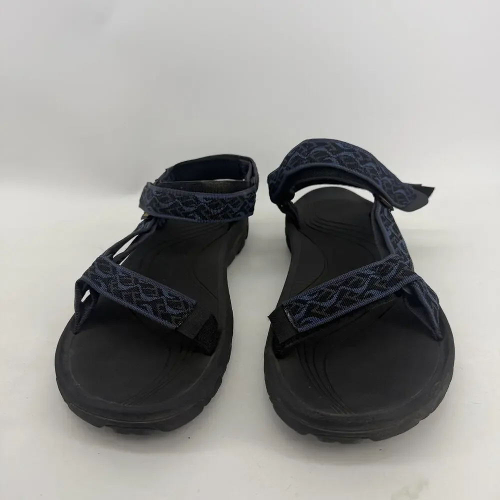 Teva Sandals Mens Size 13 Black Blue Hiking Sport Strap Shoes 1093379 FU1123L